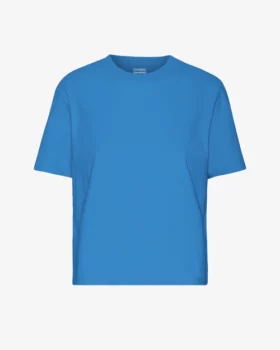 Crop shirt boxy pacific blue