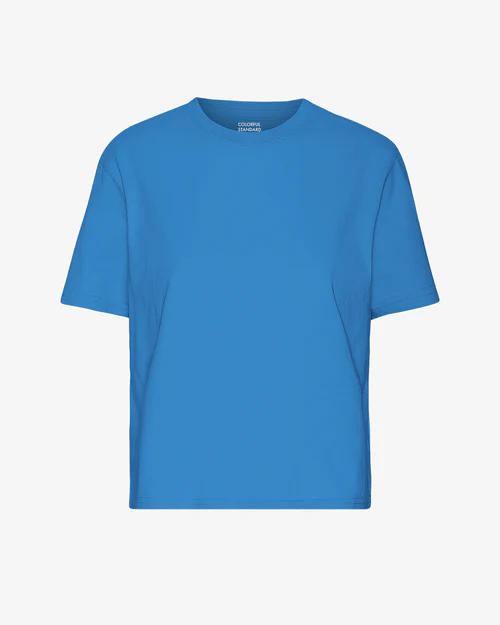Crop Shirt Boxy Pacific Blue