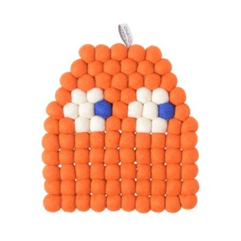 Dessous de plat pacman orange