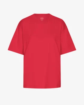 Oversized tee-shirt scarlet red