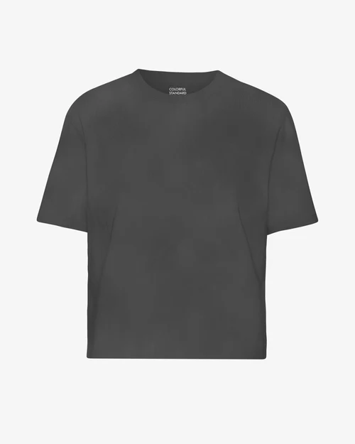Crop Shirt Boxy Faded Black
