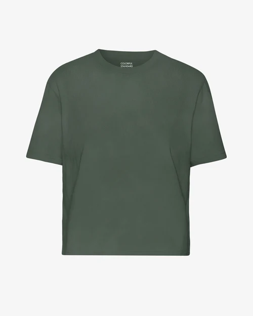 Crop Shirt Boxy Midnight Forest