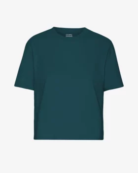 Crop shirt boxy ocean green