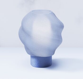 Lampe impression 3d glace (bleu)