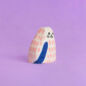 Céramique Petit Chat Rose Et Bleu