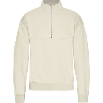 Quarter zip ivory white