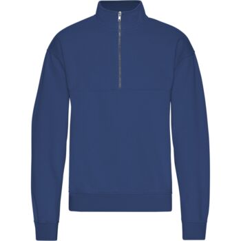 Quarter zip marine blue