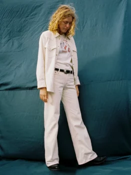 Jeans wide heidi écru