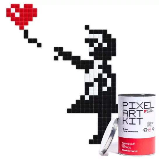 Pixel Art – La Fille Au Ballon