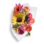 Fleur en laine Dahlia Fuchsia