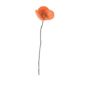 Fleur en laine coquelicot Orange
