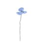 Fleur en laine Coquelicot Bleu