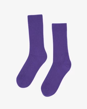 Chaussettes laine merinos ultra violet