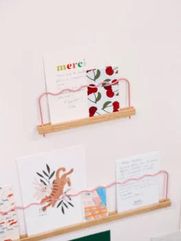 Super pose petit modele ondulé rose (lot de 2)