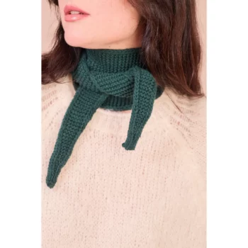 Sophie scarf vert foncé