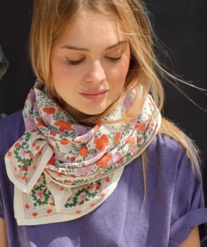 Foulard grand format ellis clémentine