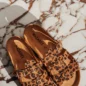Mules Carmen Léopard Foncé