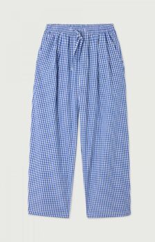 Pantalon ekirow vichy bleu