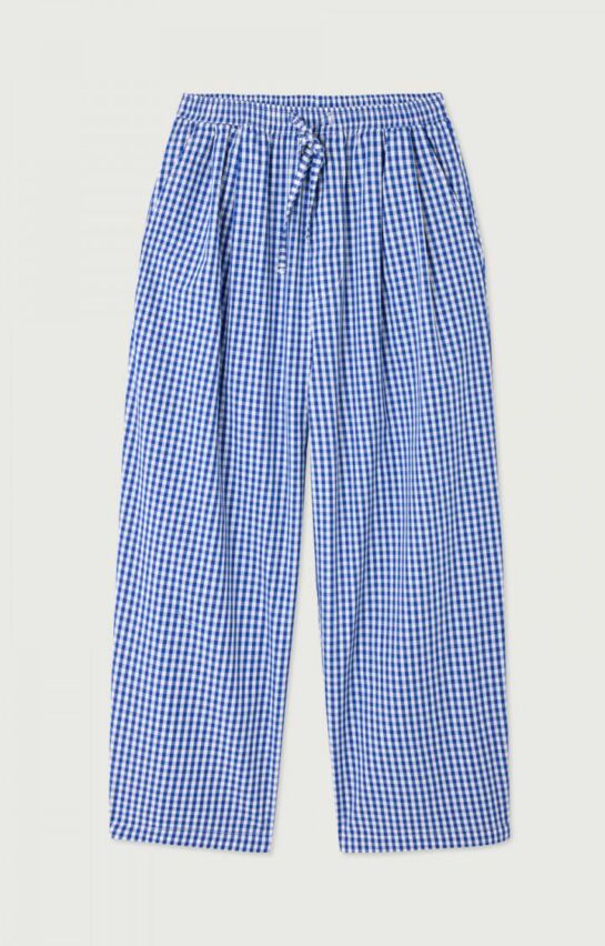 Pantalon Ekirow Vichy Bleu