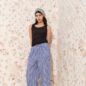 Pantalon Ekirow Vichy Bleu