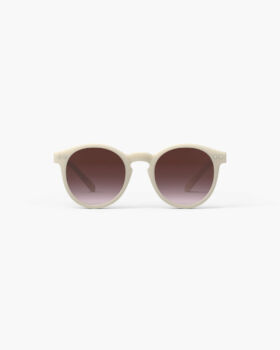 Lunettes de soleil #m vintage cream violet lenses