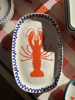 Plat présentation homard