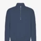 Quarter Zip Petrol Blue