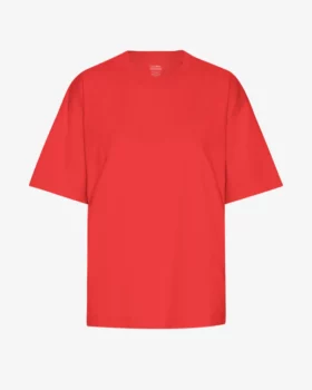 Tee shirt oversized red tangerine
