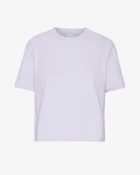 Crop shirt boxy soft lavender