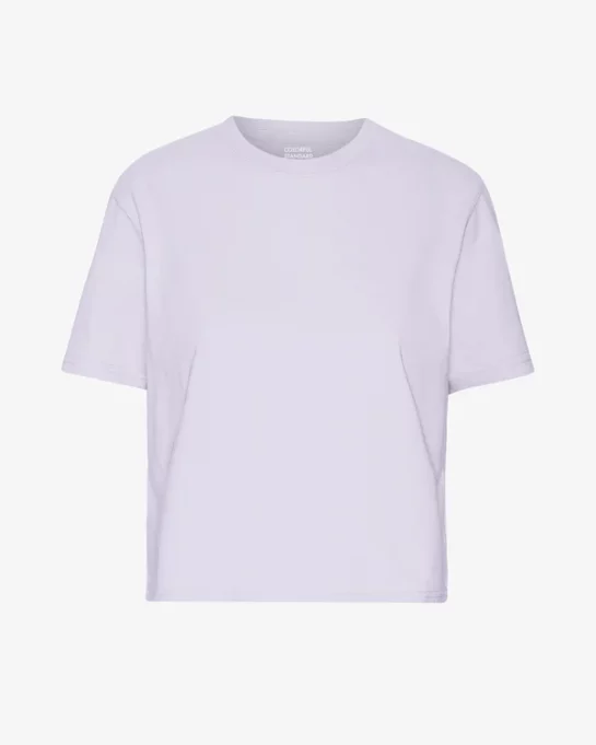 Crop Shirt Boxy Soft Lavender