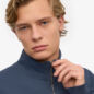 Quarter Zip Petrol Blue