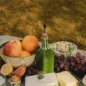 Distributeur d'Huile Vert et Rayures
