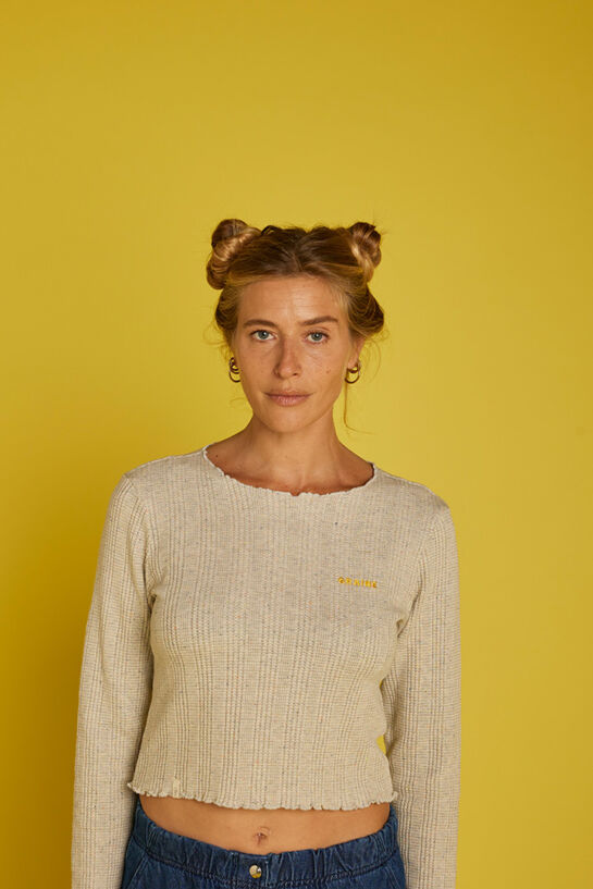 Tee-shirt Aube Gris chiné